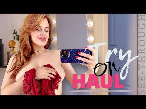 4K Try On Haul Transparent Cleaning Bikini Try-On Haul | Shein outfit Micro Bikini 4K Fashion Trend