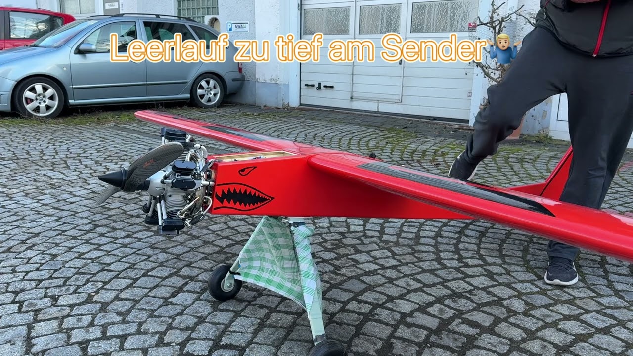 PAF Trainer 365 V2 mit Valach VM R-250 Probelauf nach Fertigstellung 
