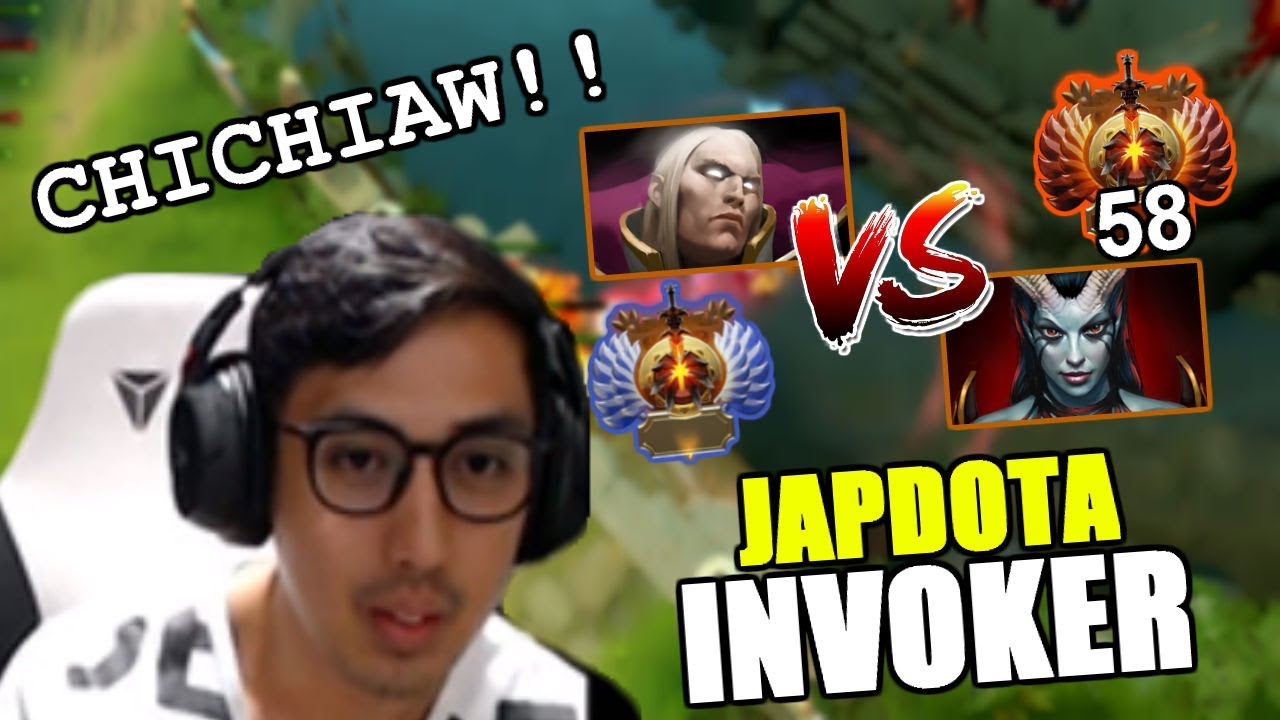 JAP DOTA - INVOKER vs Rank 58 Chris Luck | Immortal Top Rank Gameplay