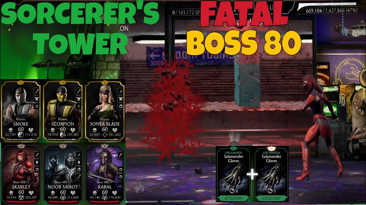 Fatal Sorcerer's Tower Boss 80 ☠️ Mortal Kombat Mobile