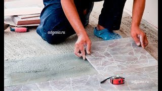 Укладка плитки на пол и на улице, тротуарная и керамическая плитка, технология укладки плитки Укладка плитки на пол и на улице, тротуарная и керамическая плитка, технология укладки плитки
