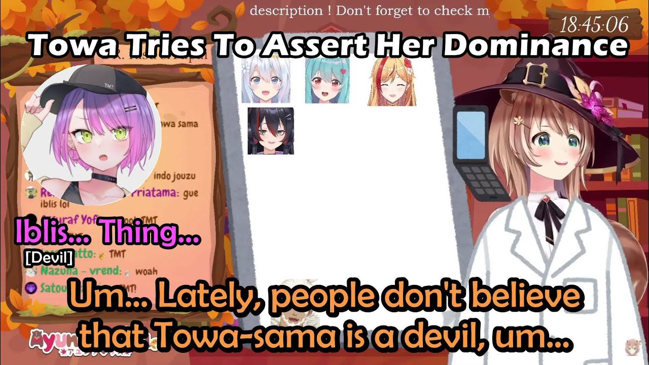 Dr. Risu's Advice to Towa, Who Wants to Prove to Everyone That She's Really a Devil【HololiveID Eng】