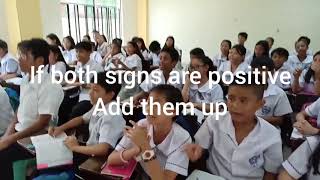 Adding Integers Song with lyrics
