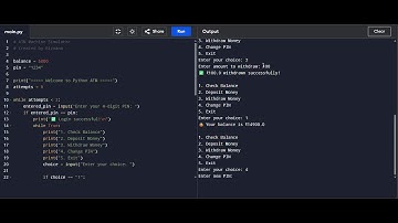 Python ATM Machine Simulator | Beginner Python Project with Full Source Code |