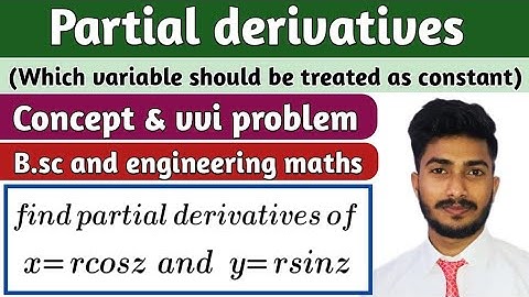 partial differentiation || which variable should be treated as constant