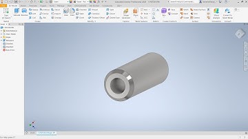 Inventor 2020 Piston Tutorial: Piston  Pin (1)