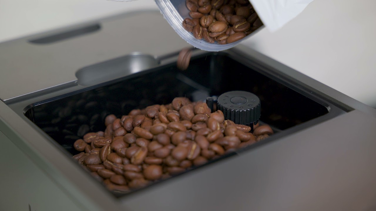 Built In Bean Hopper Café AFFETTO Automatic Espresso Machine in Steel