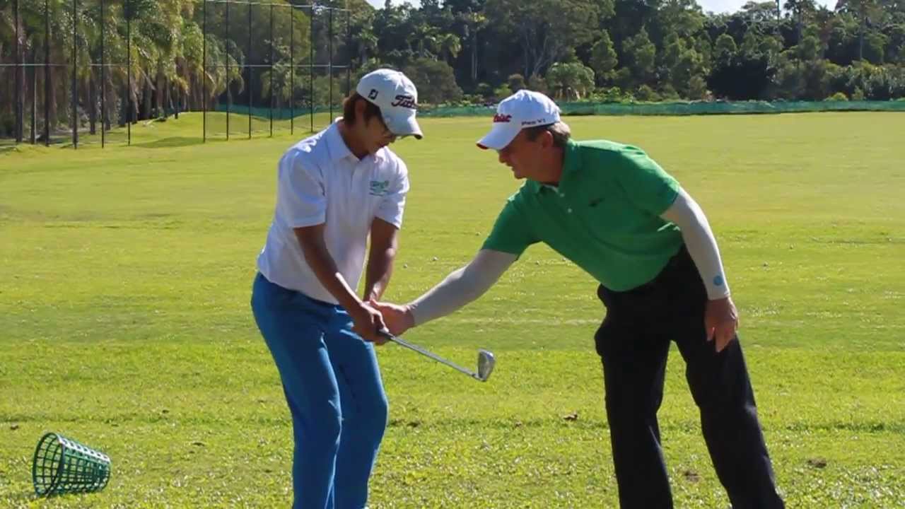 [Australian Golf Schools _ ANK GOLF] Ian Triggs golf lesson to Harry Oh (ANK GOLF Student)