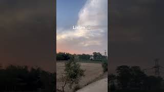 Peaceful Village Sunset 🌅🤍 | Golden Hour in Rural Pakistan | Travel Vlog #shorts