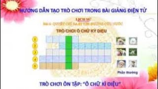 Hướng dẫn tạo trò chơi ô chữ kì diệu screenshot 2
