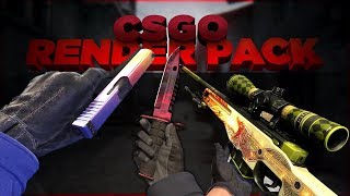 FREE 50+ CSGO SKIN RENDERS PACK! | BY: @OFFICIALESNAKE