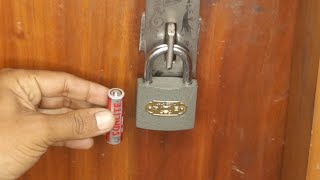 Locksmith's Secret Revealed. How to Open Padlocks with an Old Battery