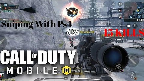 COD Mobile Frontline Sniping 15 Kills Gameplay with Ps4 Controller