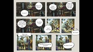 A simple comic book to show off Chapter 1 for the first book in the Grimoire series. 