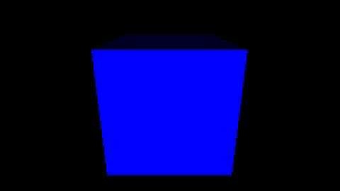 Flatshaded cube in VGA unchained mode