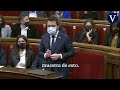 Un diputado de Vox insulta a Aragonès en el Parlament