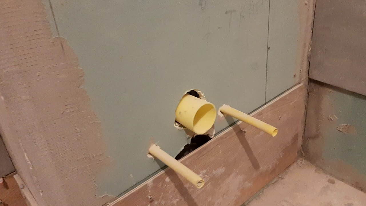 Обшивка инсталляции гипсокартоном в два слоя. Гипс в ванной комнате ...