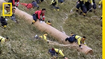 Riding Giant Logs in Japan