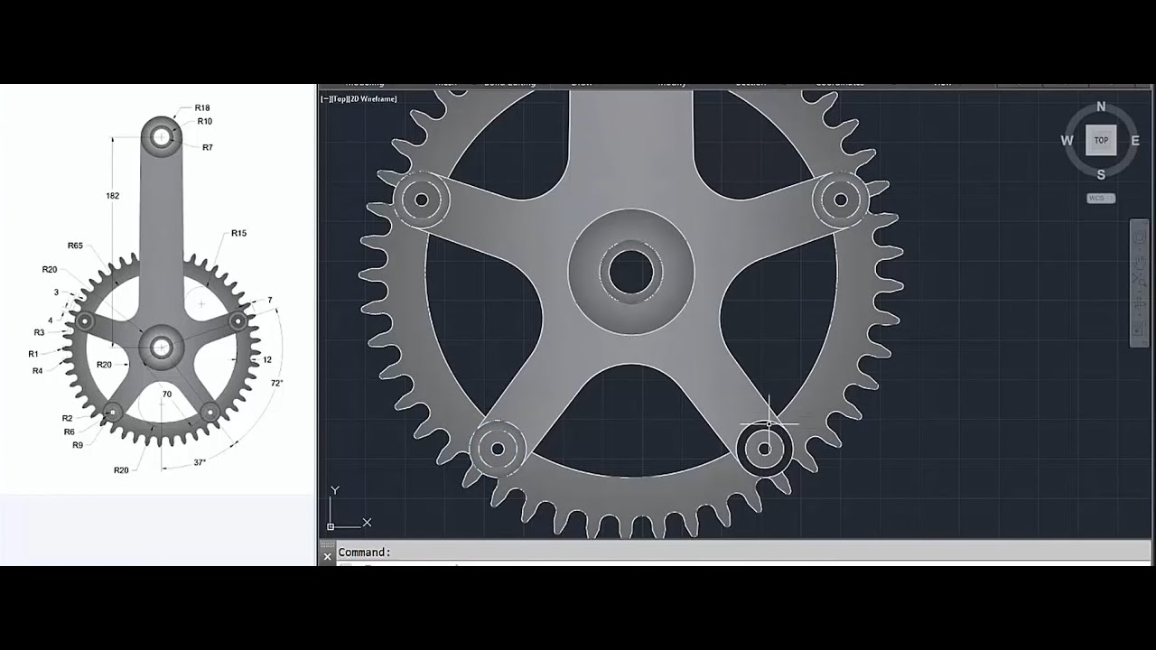 AutocAD 2D Practice Drawing-Basic & Advance Tutorial (Autocad 2020 ...