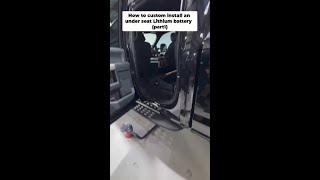 How to custom install an under seat Lithium battery (part1) #shorts