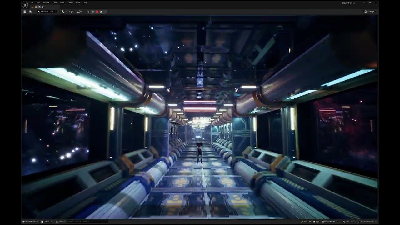 Deep Space Jacks Space Station Demo Unreal 5 4   no Dog Animation Yet