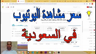 سعر مشاهدة اليوتيوب في السعودية |  كم يدفع اليوتيوب مقابل 1000 مشاهدة في السعودية