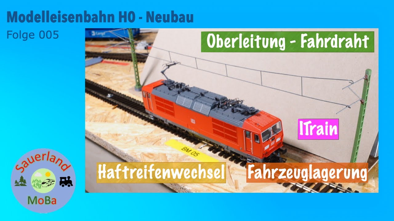 Modelleisenbahn H0 - Fahrdraht H0, ITrain, Haftreifenwechsel PIKO, Folge 005