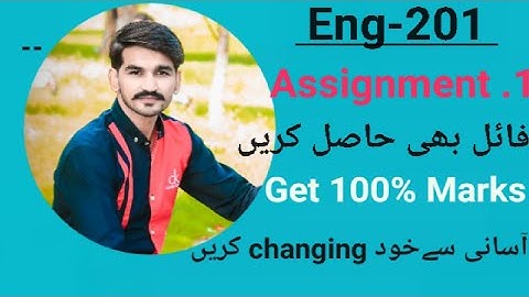 Eng201 Assignment No.1 Solution Spring 2022 By Amir |CStudy with Amir
