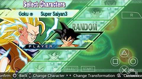 Dragon Ball Z Shin Budokai 2 All Characters And Transformations