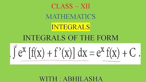 DIRECT INTEGRATION USING FORMULA