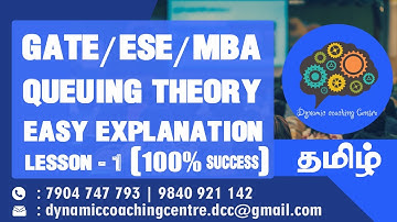 Queuing Theory for GATE Exam | ESE/MBA Exam | Lesson 1 | Tamil | Tricks & Easy Explanation | DCC