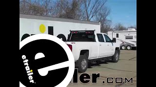 Player Profile etrailer | B&W Headache Rack with LED Lights Installation - 2015 Chevrolet Silverado 3500