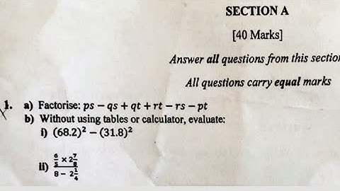 CTVET/NABPTEX 2023 Mathematics Paper 2 Q1
