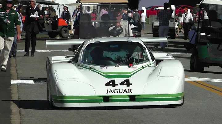 1982 JAGUAR XJR-5 GTP Le-Mans racecar | Startup, driving & V12 sound!
