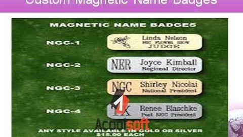 Custom Magnetic Name Badges