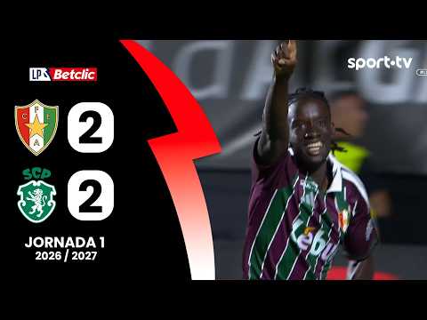 Resumo: Estrela Amadora 2-2 Sporting - Liga Portugal Betclic | sport tv