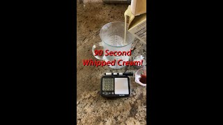 90 Second Whipped Cream