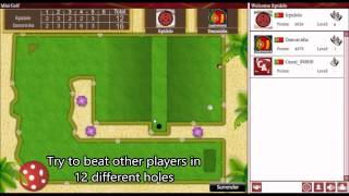 Mini-golf flash game on CasualArena.com screenshot 5
