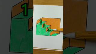 How Many Stairs #shorts #art #drawing #3d #trending