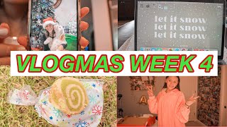 VLOGMAS WEEK 4: hanging out with friends, taking instagram pictures, celebrating christmas!!