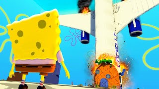 PLANE Crashes Into Bikini Bottom - Teardown Mods Gameplay screenshot 4