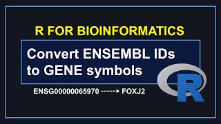 Convert Ensembl IDs to Gene Symbols  using R biomaRt | R Tutorial for Bioinformatics Beginners