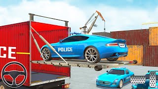 Grand Police Car Transport Truck Games Truck Sim - Police Truck Simulator Game - Android Gameplay screenshot 2