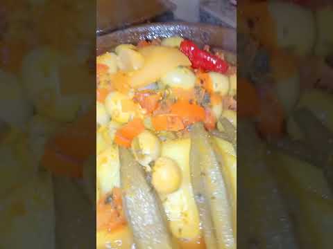 طجين للحم بالملوخية والخضر صحي و سهل أسريع متشبعش منو