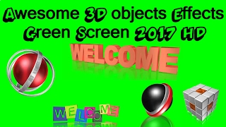 Awesome 3d objects Effects Green Screen 2017 HD #1