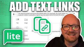 How To Add  Text Links on MailerLite