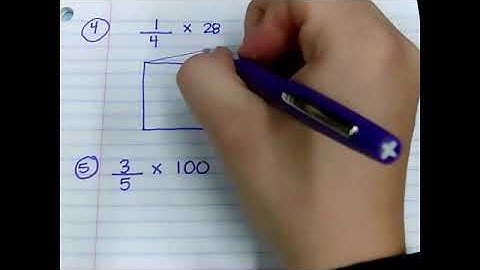 Grade 5 Module 4 Lesson 7: Multiplying a whole number and a fraction using a tape diagram.