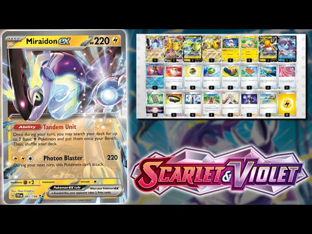 Miraidon ex Decklist - Scarlet and Violet Deck Profile (Pokemon