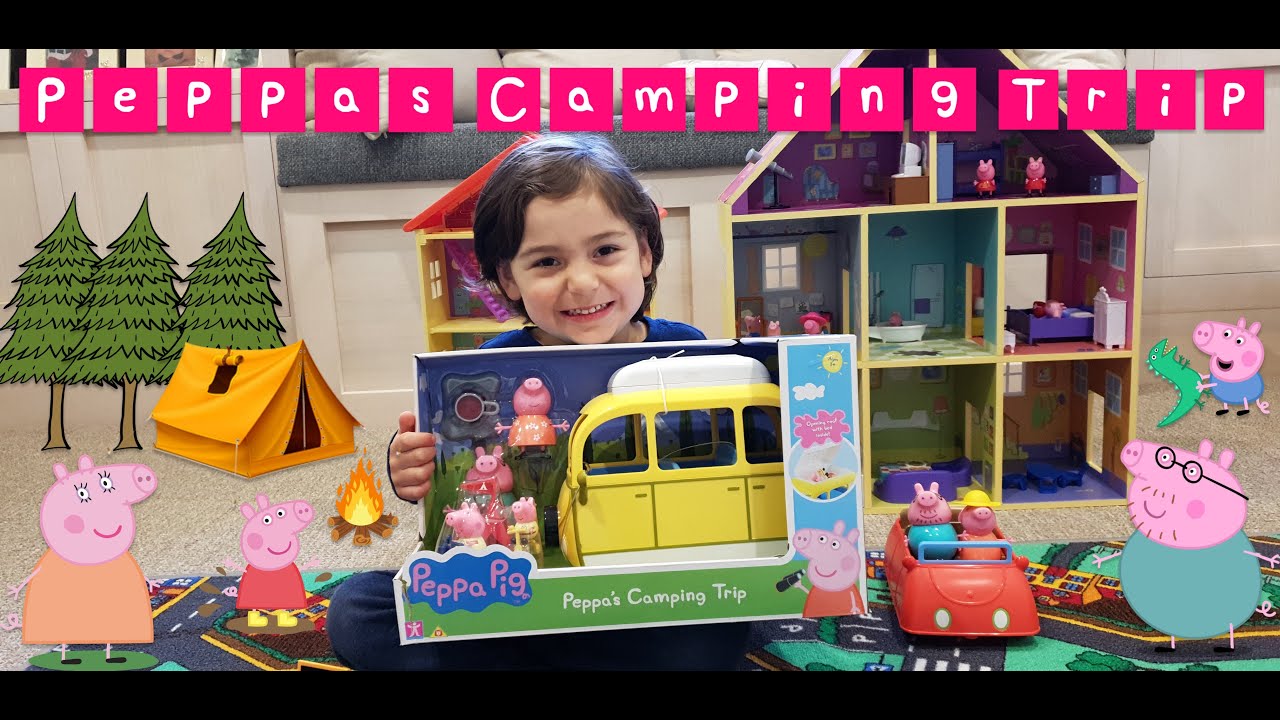 Peppa's Camping Trip Unboxing Toy Review Learning videos Peppa