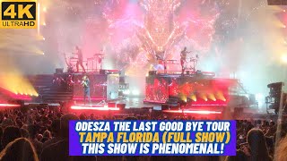 [4K] ODESZA THE LAST GOOD BYE TOUR FULL SHOW | TAMPA FLORIDA | UNBELIEVABLE